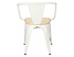 krzesło biały/sosna naturalna Paris Arms Wood, 152000