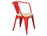 krzesło czerwony/sosna naturalna Paris Arms Wood, 152192