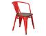 krzesło czerwony/sosna orzech Paris Arms Wood, 152200