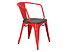 krzesło czerwony/sosna szczotkowana Paris Arms Wood, 152208