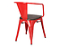 krzesło czerwony/sosna szczotkowana Paris Arms Wood, 152211