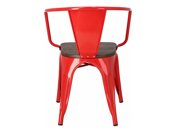 krzesło czerwony/sosna szczotkowana Paris Arms Wood, 152212