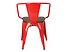 krzesło czerwony/sosna szczotkowana Paris Arms Wood, 152212
