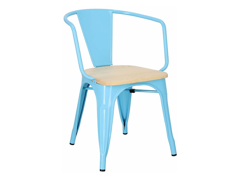 krzesło niebieski/sosna naturalna Paris Arma Wood, 152235