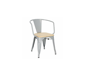 krzesło szary/sosna naturalna Paris Arma Wood