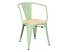 krzesło zielony/sosna naturalna Paris Arma Wood, 152281