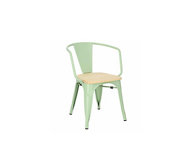 krzesło zielony/sosna naturalna Paris Arma Wood