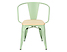 krzesło zielony/sosna naturalna Paris Arma Wood, 152282