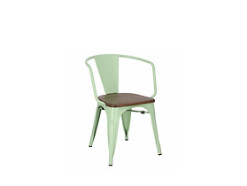 krzesło zielony/sosna orzech Paris Arma Wood