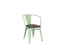 krzesło zielony/sosna szczotkowana Paris Arma Wood