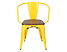 krzesło żółty/sosna orzech Paris Arma Wood, 152314