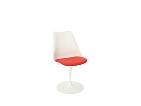 krzesło biały/czerwony Tulip Basic