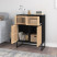 Komoda Czarny 60 x 30 x 75 cm Materiał drewnopochodny vidaXL, 1530561
