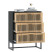 Komoda Czarny 60 x 30 x 75 cm Materiał drewnopochodny vidaXL, 1530584