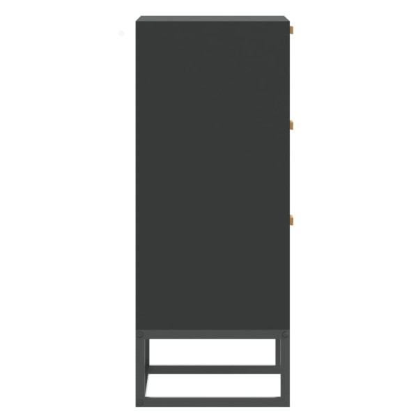 Komoda Czarny 60 x 30 x 75 cm Materiał drewnopochodny vidaXL, 1530586