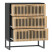 Komoda Czarny 60 x 30 x 75 cm Materiał drewnopochodny vidaXL, 1530587