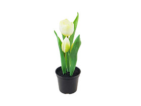 sztuczny tulipan w doniczce