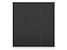szafa uchylna Forn 180 trzydrzwiowa biała/czarny mat, Kolor wybarwienia biały połysk/czarny mat, 158266