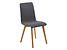 Inny kolor wybarwienia: zestaw 2 krzeseł Arosa tapicerowane antracytowe