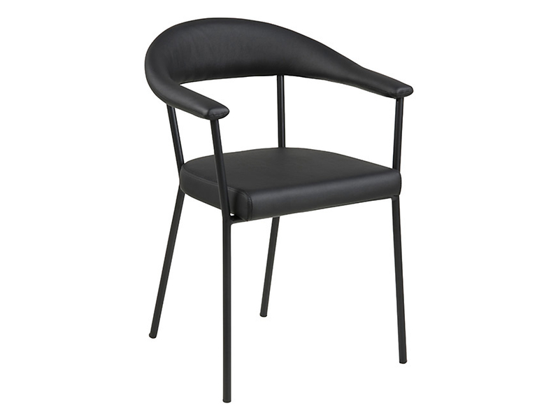 krzesło Ava ekoskóra czarne, 160191