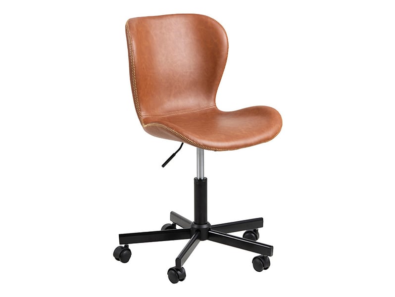 krzesło obrotowe Batilda A1 ekoskóra brązowe, 160205