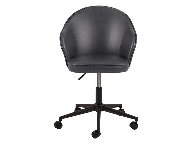 krzesło obrotowe Mitzie ekoskóra czarne, 160839