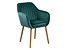 Inny kolor wybarwienia: krzesło velvet ciemny zielony Emilia