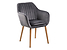 Inny kolor wybarwienia: krzesło velvet ciemny szary Emilia