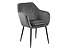 Inny kolor wybarwienia: krzesło velvet ciemny szary Emilia