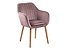Inny kolor wybarwienia: krzesło velvet różowy Emilia