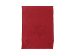 Obrus żakardowy 110x160cm czerwony Xmas Stars