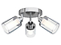 Produkt: lampa sufitowa łazienkowa Vista 3-punktowa stalowa srebrna