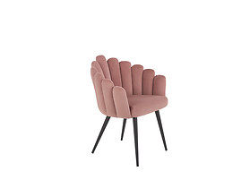 krzesło velvet różowy K-410