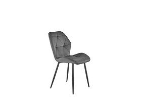 krzesło velvet popielaty K-453