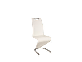 krzesło biały ekoskóra H-090