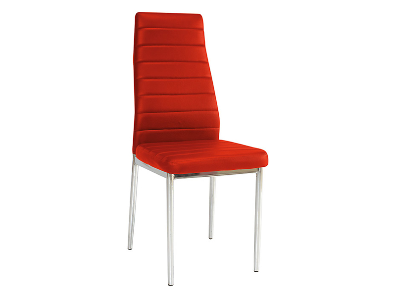 krzesło czerwony ekoskóra H-261, 168331