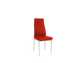 krzesło czerwony ekoskóra H-261