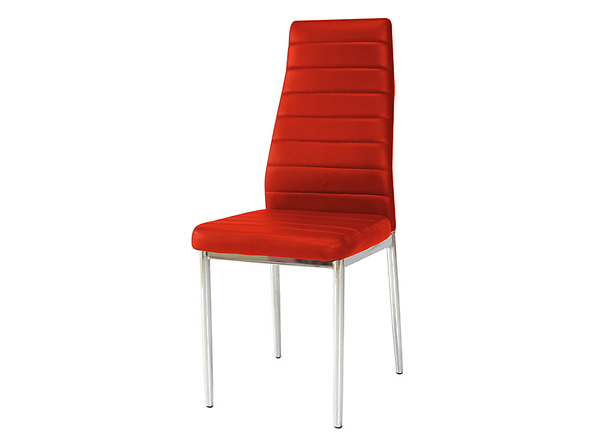 krzesło czerwony ekoskóra H-261, 168332