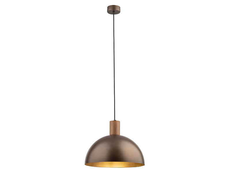 Lampa wisząca Oslo metalowa brązowa, 1779857
