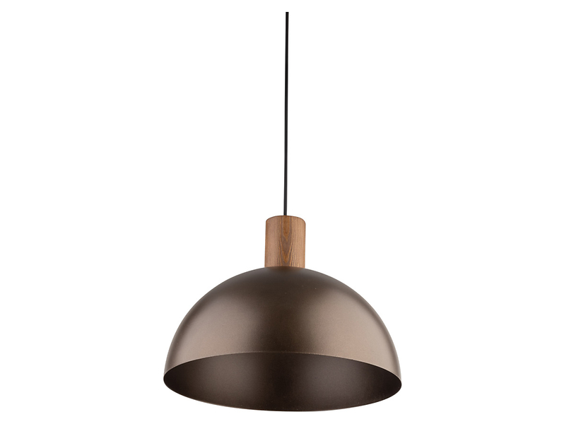 Lampa wisząca Oslo metalowa brązowa, 1779858