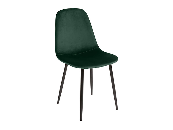 zestaw 4 krzeseł zielony Stoke, Kolor wybarwienia ciemny zielony/czarny, 184255