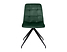zestaw 2 krzeseł zielony Macho, Kolor wybarwienia ciemny zielony/czarny, 184320