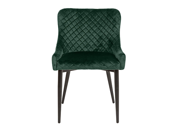 zestaw 2 krzeseł zielony Fabio, Kolor wybarwienia ciemny zielony/czarny, 184327