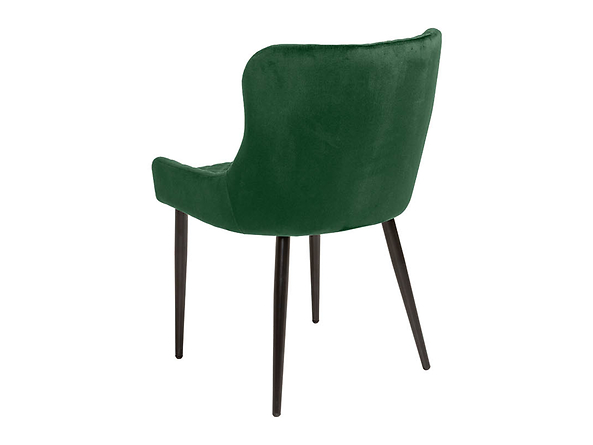 zestaw 2 krzeseł zielony Fabio, Kolor wybarwienia ciemny zielony/czarny, 184330