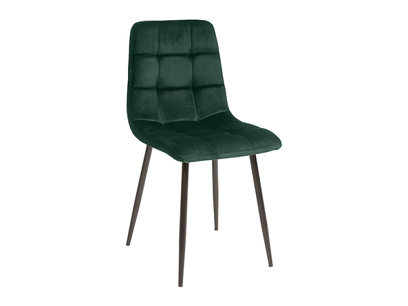 zestaw 4 krzeseł zielony Barry, Kolor wybarwienia ciemny zielony/czarny, 184339