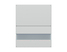 szafka górna Top Line, Kolor korpusów szary grenola, Kolor frontów jasny szary mat, 194820