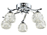 Produkt: lampa sufitowa Waterford 5-punktowa metalowo-szklana srebrna