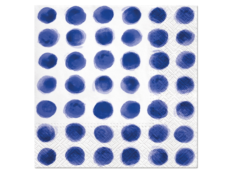 serwetki 20szt. Watercolor Dots Blue, 206377