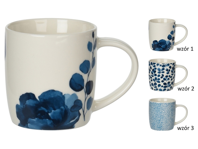 kubek porcelanowy Blue Fleur 330 ml, 206957