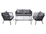 Produkt: zestaw mebli tarasowych Peru stolik sofa + 2 fotele z poduszkami